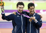 陸上5000で銅 和田伸也選手(左)と伴走・中田崇志さん　写真／竹見脩吾