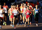 ロンドンパラリンピック 陸上競技・マラソン 岡村正広（先頭）　写真／竹見脩吾