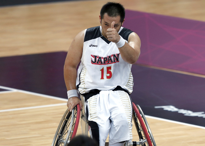 ロンドンパラリンピック　車椅子バスケットボール 日本vs.カナダ　写真／竹見脩吾