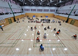 写真：パラスポーツ体験会の様子