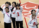 ロンドンパラリンピック ゴールボール女子日本代表決勝進出　写真／竹見脩吾