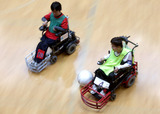 電動車椅子サッカー　　　　写真／竹見脩吾