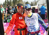 ソチ2014パラリンピック冬季競技大会　　阿部選手（左）　　写真／阿部謙一郎