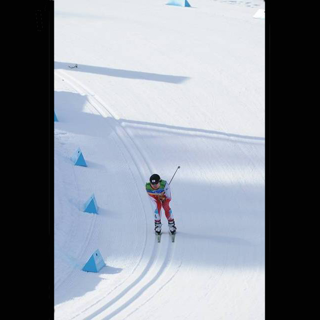 バンクーバー  クロスカントリー 1キロスプリント　出来島桃子選手