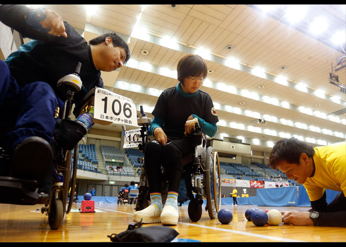 第16回日本ボッチャ選手権大会　　　　写真／竹見脩吾