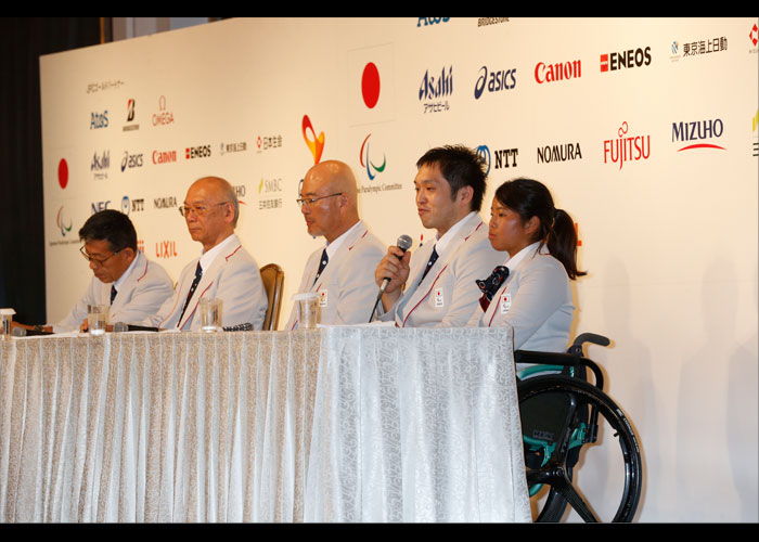 リオデジャネイロパラリンピック日本選手団　記者会見　　　　写真／阿部謙一郎