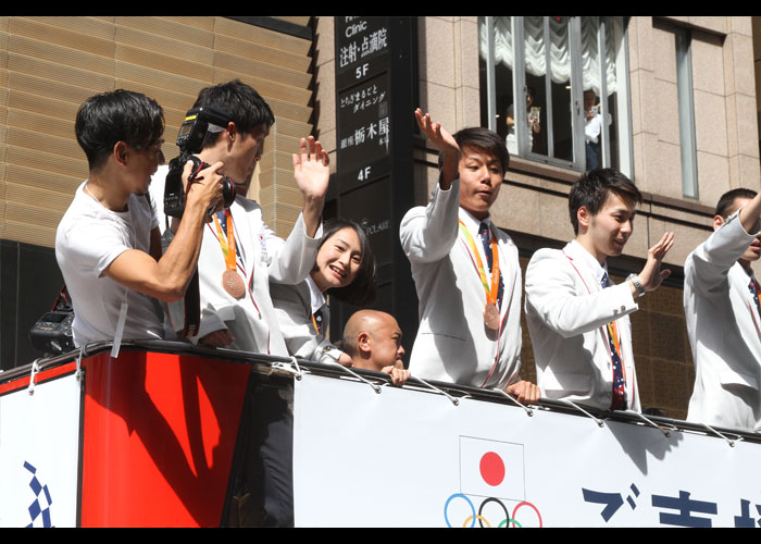 リオオリンピック・パラリンピック日本選手団合同パレード　　　　写真／阿部謙一郎