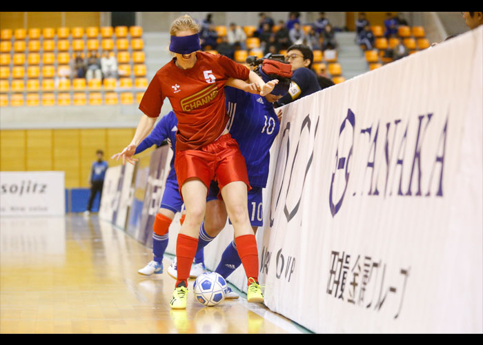 さいたま市ノーマライゼーションカップ2019 ブラインドサッカー国際親善試合　女子日本代表 対 女子IBSA世界選抜　　　　写真／阿部謙一郎