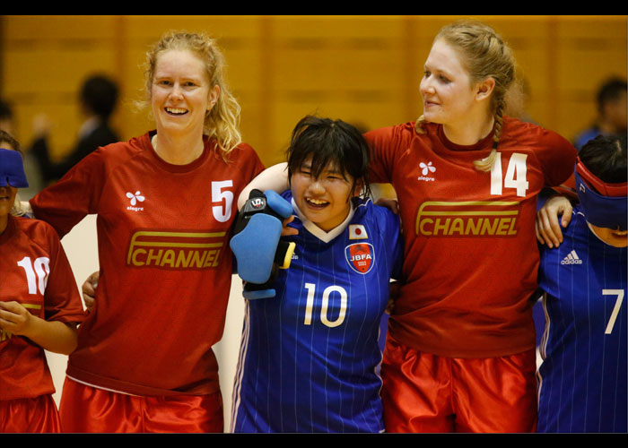 さいたま市ノーマライゼーションカップ2019 ブラインドサッカー国際親善試合　女子日本代表 対 女子IBSA世界選抜　　　　写真／阿部謙一郎