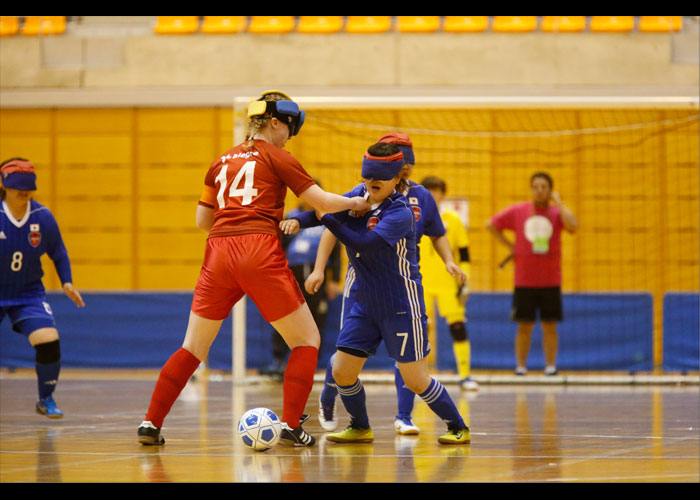 さいたま市ノーマライゼーションカップ2019 ブラインドサッカー国際親善試合　女子日本代表 対 女子IBSA世界選抜　　　　写真／阿部謙一郎