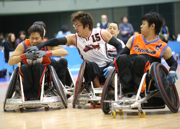 第15回ウィルチェアーラグビー日本選手権大会　　　　　写真／阿部謙一郎