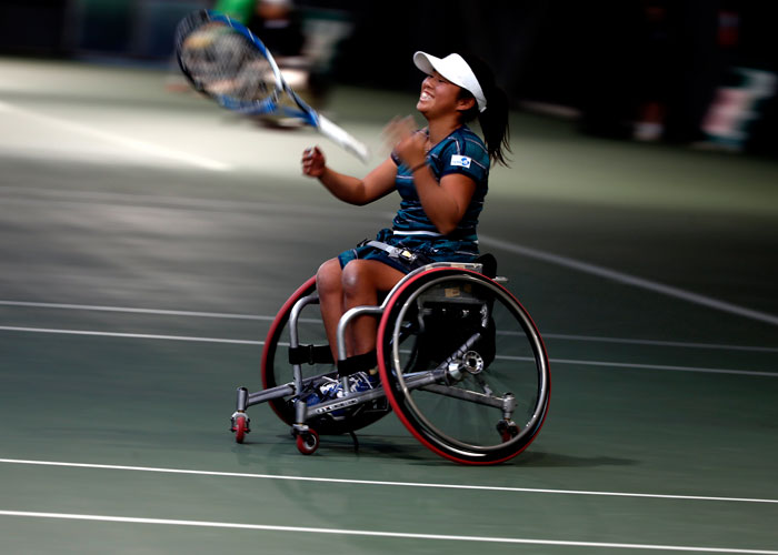 第24回NEC全日本選抜車いすテニス選手権大会　　　　写真／竹見脩吾