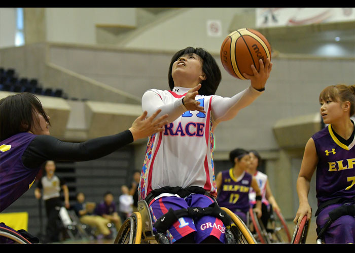 皇后杯第29回日本女子車いすバスケットボール選手権大会　　　　写真／八木敏久