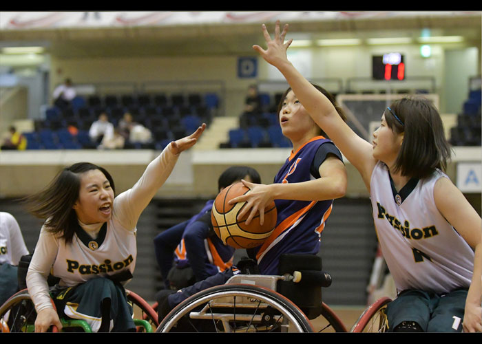 皇后杯第29回日本女子車いすバスケットボール選手権大会　　　　写真／八木敏久