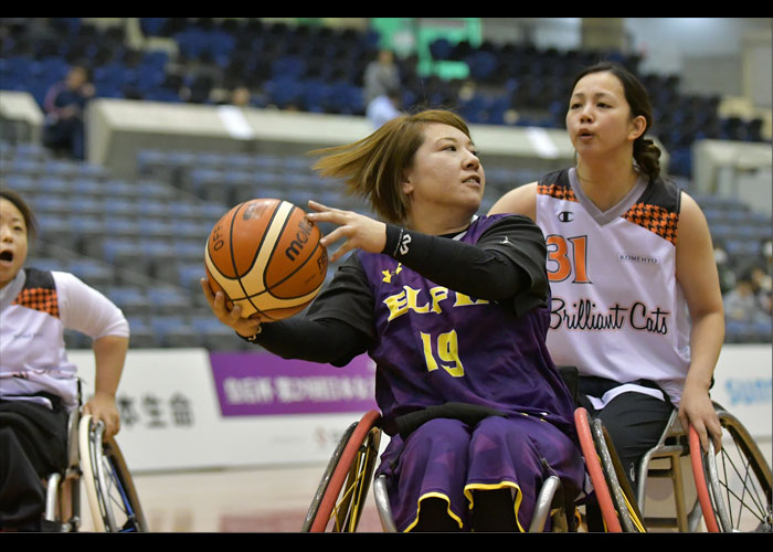 皇后杯第29回日本女子車いすバスケットボール選手権大会　　　　写真／八木敏久