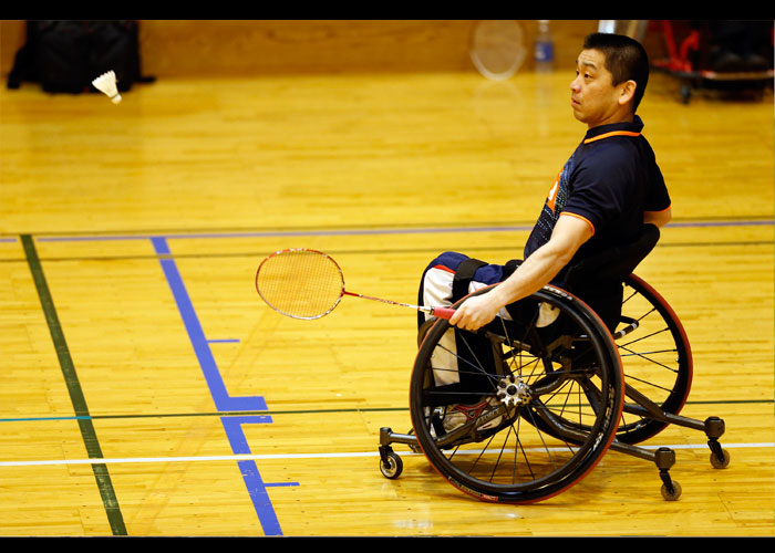 第１回日本障がい者バドミントン選手権大会　　　　写真／竹見脩吾