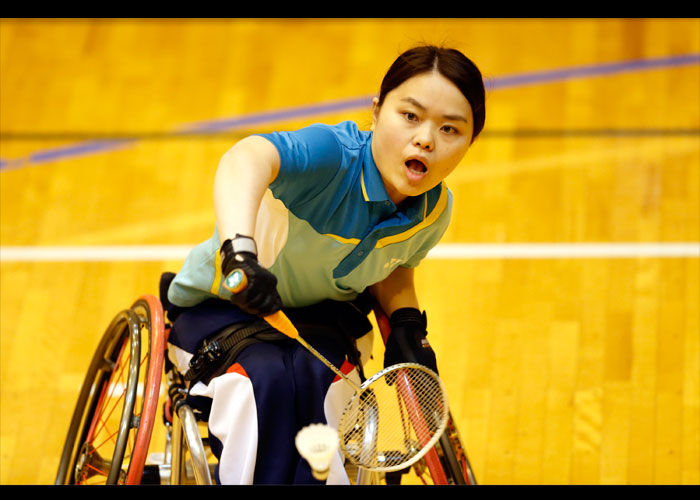 第１回日本障がい者バドミントン選手権大会　　　　写真／竹見脩吾