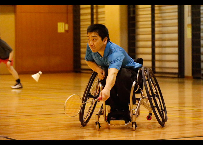 パラバドミントン　　　　写真／阿部謙一郎 