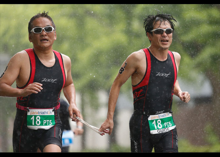 ITU世界パラトライアスロン横浜大会　　　　写真／竹見脩吾