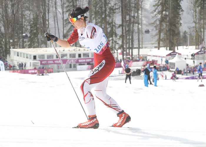 ソチ2014パラリンピック　クロスカントリースキー　阿部友里香　写真／阿部謙一郎