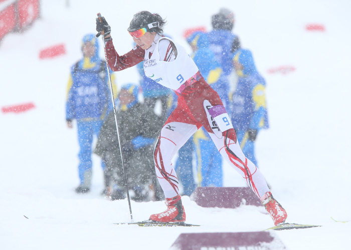 ソチ2014パラリンピック　クロスカントリースキー　阿部友里香　 写真／阿部謙一郎