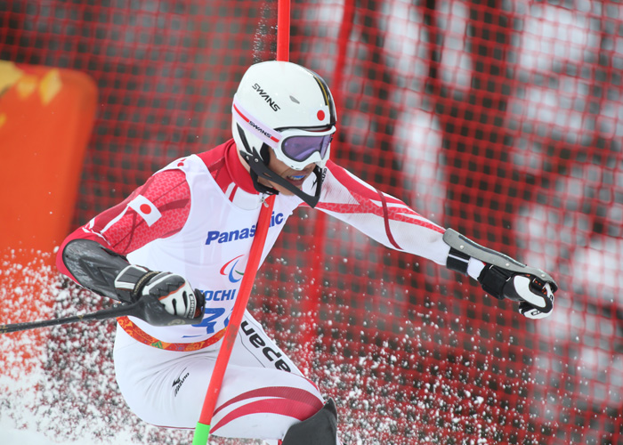 ソチ2014パラリンピック　　アルペンスキー　小池岳太　　　　写真／阿部謙一郎