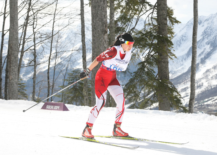 ソチ2014パラリンピック　クロスカントリースキー　阿部友里香　写真／阿部謙一郎