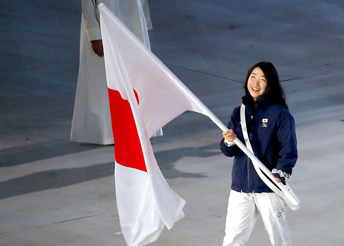 ソチ2014パラリンピック冬季競技大会　開会式　太田渉子　　　写真／竹見脩吾