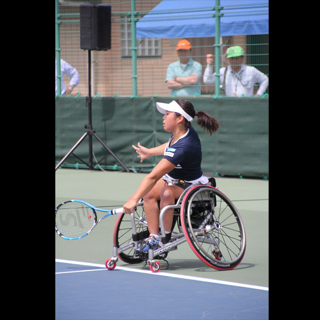 車いすテニス      JAPAN OPEN 2014      上地結衣