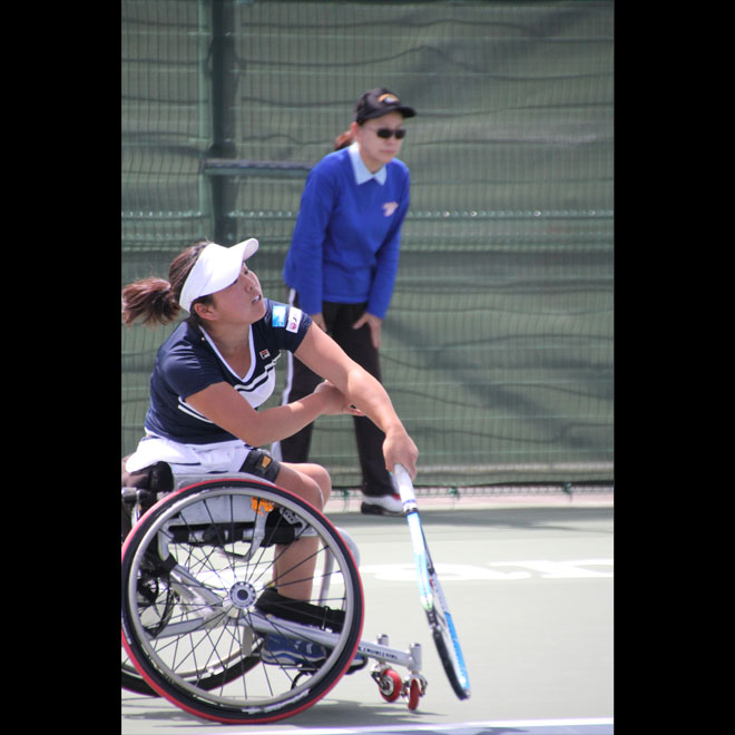 車いすテニス      JAPAN OPEN 2014     　上地結衣