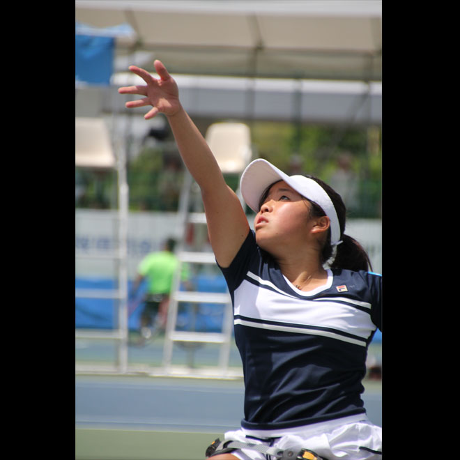 車いすテニス      JAPAN OPEN 2014     　上地結衣