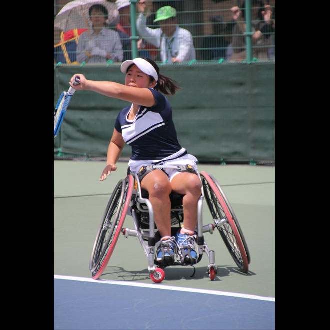 車いすテニス      JAPAN OPEN 2014     　上地結衣