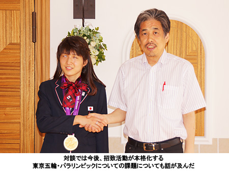 写真：対談では今後、招致活動が本格化する東京五輪・パラリンピックについての課題についても話が及んだ