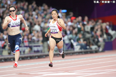 写真：ロンドン2012パラリンピック　陸上競技　高桑早生　阿部謙一郎撮影